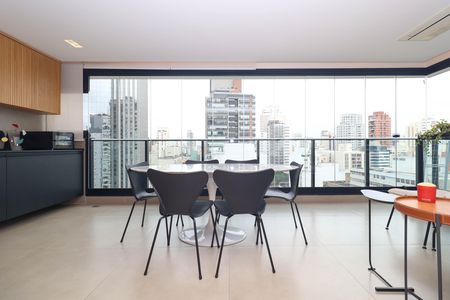 Varanda da Sala de apartamento para alugar com 1 quarto, 72m² em Pinheiros, São Paulo