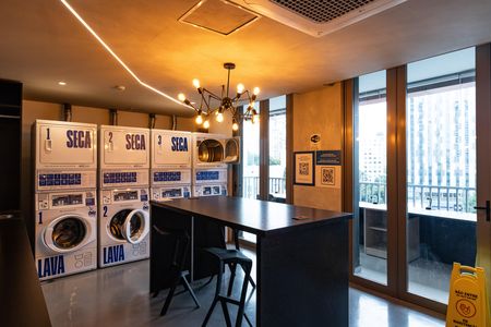 Studio à venda com 24m², 1 quarto e 1 vagaLavanderia
