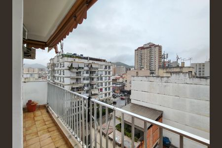 Varanda da Sala de apartamento à venda com 1 quarto, 48m² em Tijuca, Rio de Janeiro