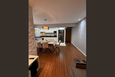 Cozinha de apartamento à venda com 3 quartos, 96m² em Vila Scarpelli, Santo André