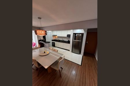 Cozinha de apartamento à venda com 3 quartos, 96m² em Vila Scarpelli, Santo André