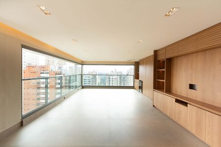 Sala de apartamento para alugar com 3 quartos, 145m² em Indianópolis, São Paulo