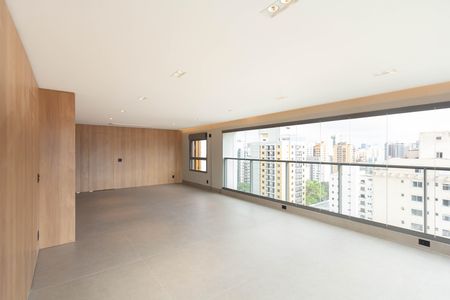 Sala de apartamento para alugar com 3 quartos, 145m² em Indianópolis, São Paulo
