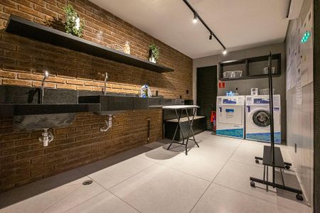 Studio para alugar com 28m², 1 quarto e sem vaga Studio para alugar com 28m², 1 quarto e sem vagaLavanderia