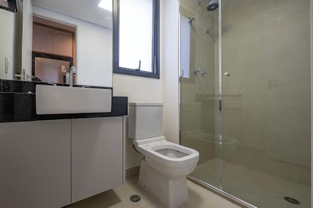 Studio para alugar com 28m², 1 quarto e sem vaga Studio para alugar com 28m², 1 quarto e sem vagaBanheiro
