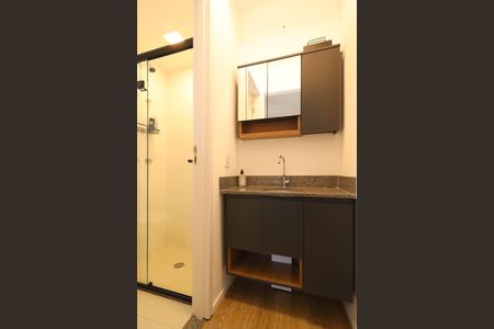 Apartamento para alugar com 35m², 1 quarto e sem vaga Apartamento para alugar com 35m², 1 quarto e sem vagaBanheiro da Suíte