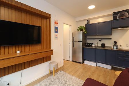 Sala/Cozinha de apartamento para alugar com 1 quarto, 35m² em Pinheiros, São Paulo