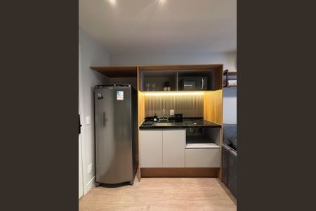 Cozinha de apartamento à venda com 1 quarto, 37m² em Pompeia, São Paulo