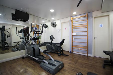 Apartamento para alugar com 26m², 1 quarto e sem vaga Apartamento para alugar com 26m², 1 quarto e sem vagaÁrea comum - Academia