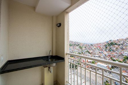 Varanda da sala de apartamento para alugar com 2 quartos, 58m² em Jardim Itapark, Mauá