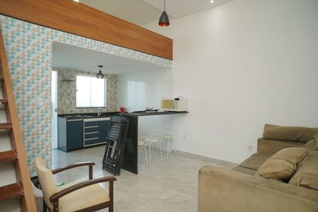 Sala de apartamento para alugar com 1 quarto, 27m² em Itaipuaçu, Maricá