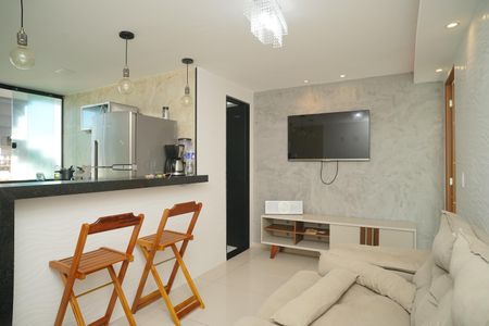 Sala de apartamento para alugar com 1 quarto, 27m² em Itaipuaçu, Maricá