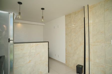Cozinha de apartamento para alugar com 1 quarto, 27m² em Itaipuaçu, Maricá