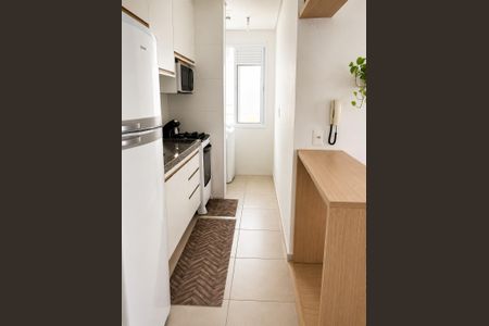 Cozinha de apartamento à venda com 2 quartos, 52m² em Jardim do Lago, Campinas