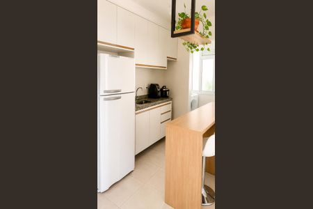 Cozinha de apartamento à venda com 2 quartos, 52m² em Jardim do Lago, Campinas