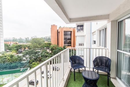 Apartamento para alugar com 49m², 1 quarto e 1 vaga Apartamento para alugar com 49m², 1 quarto e 1 vagaVaranda