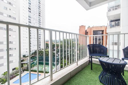 Varanda de apartamento à venda com 1 quarto, 49m² em Alphaville Empresarial, Barueri