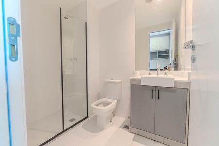 Studio para alugar com 25m², 1 quarto e sem vaga Studio para alugar com 25m², 1 quarto e sem vagaBanheiro