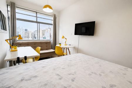 Dormitório de apartamento para alugar com 1 quarto, 32m² em Bela Vista, São Paulo