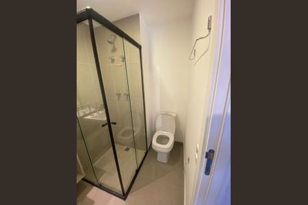 Banheiro de kitnet/studio à venda com 1 quarto, 22m² em Santo Amaro, São Paulo