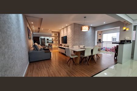 Sala de Jantar de apartamento à venda com 3 quartos, 96m² em Vila Scarpelli, Santo André