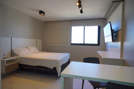 Studio para alugar com 29m², 1 quarto e sem vaga Studio para alugar com 29m², 1 quarto e sem vagaSala_Quarto