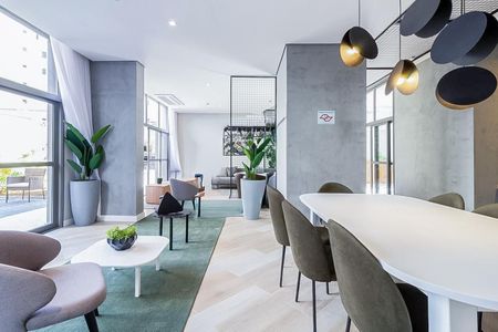 Studio para alugar com 27m², 1 quarto e sem vaga Studio para alugar com 27m², 1 quarto e sem vagaÁrea comum - Salão de festas