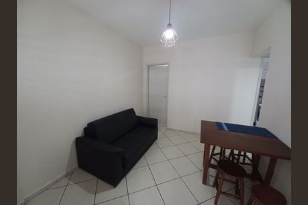 Sala de apartamento para alugar com 1 quarto, 45m² em Itararé, São Vicente