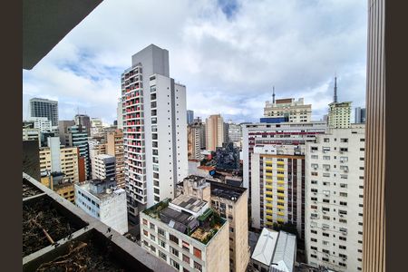Vista da Varanda de apartamento à venda com 1 quarto, 36m² em Consolação, São Paulo