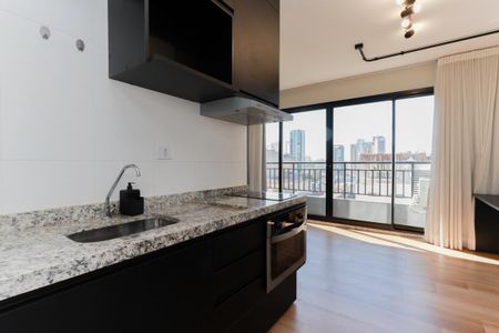 Cozinha de kitnet/studio para alugar com 1 quarto, 25m² em Santana, São Paulo