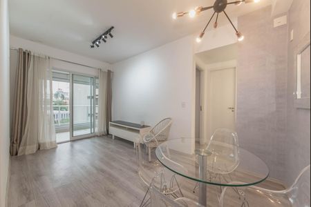 Sala de apartamento para alugar com 1 quarto, 50m² em Campo Belo, São Paulo