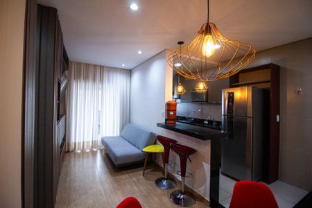 Sala de apartamento para alugar com 1 quarto, 56m² em Jardim America, Sorocaba