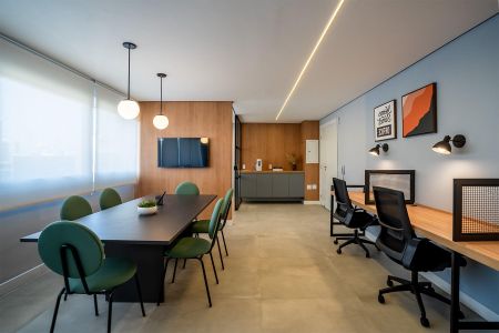 Studio à venda com 24m², 1 quarto e sem vaga Studio à venda com 24m², 1 quarto e sem vagaCoworking