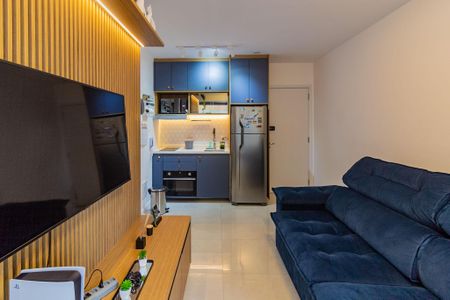 Sala de apartamento para alugar com 1 quarto, 35m² em Campo Belo, São Paulo