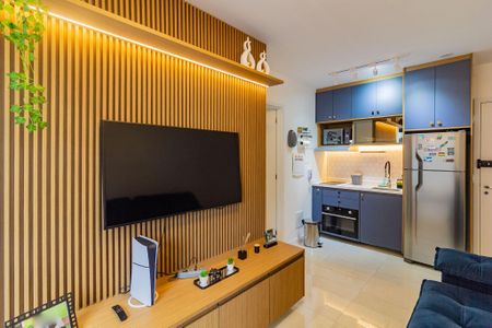 Sala de apartamento para alugar com 1 quarto, 35m² em Campo Belo, São Paulo