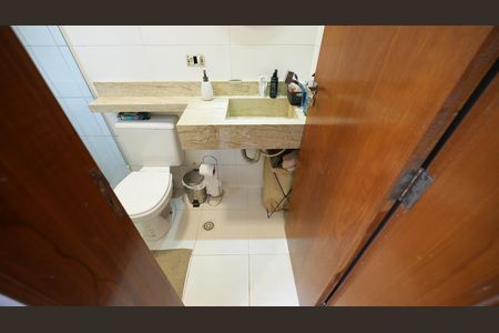 Banheiro da Suíte de apartamento à venda com 2 quartos, 50m² em Vila Príncipe de Gales, Santo André