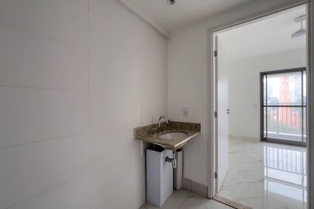 Banheiro de kitnet/studio à venda com 1 quarto, 27m² em Jardim Aurelia, São Paulo