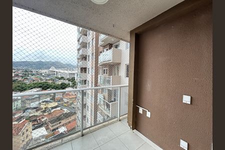 Varanda da Sala de apartamento para alugar com 3 quartos, 54m² em Todos Os Santos, Rio de Janeiro