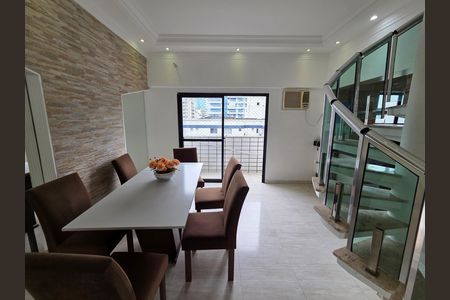 Sala de apartamento para alugar com 3 quartos, 210m² em Canto do Forte, Praia Grande