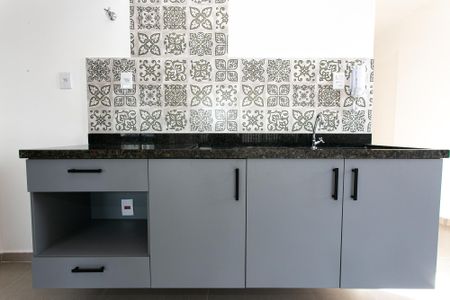 Cozinha - Armários de apartamento para alugar com 1 quarto, 58m² em Vila Gomes Cardim, São Paulo