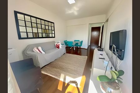 Sala de apartamento para alugar com 1 quarto, 57m² em Ponta da Praia, Santos