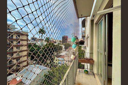 Varanda da sala de apartamento para alugar com 1 quarto, 55m² em Botafogo, Rio de Janeiro