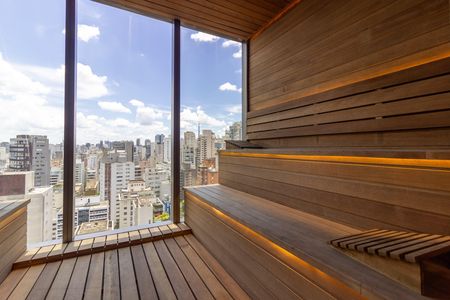 Studio à venda com 27m², 1 quarto e sem vagaÁrea comum - Sauna
