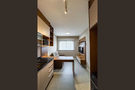 Studio para alugar com 29m², 1 quarto e sem vaga Studio para alugar com 29m², 1 quarto e sem vagaCozinha e Área de Serviço
