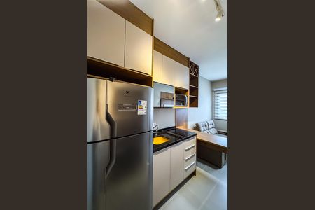 Studio para alugar com 29m², 1 quarto e sem vaga Studio para alugar com 29m², 1 quarto e sem vagaCozinha e Área de Serviço