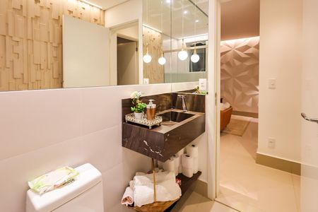 Apartamento para alugar com 90m², 2 quartos e 2 vagas Apartamento para alugar com 90m², 2 quartos e 2 vagasBanheiro