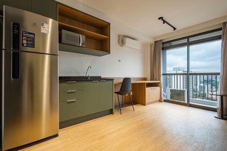 Sala/Cozinha de apartamento para alugar com 1 quarto, 30m² em Pinheiros, São Paulo