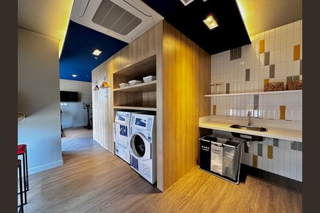 Studio para alugar com 25m², 1 quarto e sem vaga Studio para alugar com 25m², 1 quarto e sem vagaLavanderia
