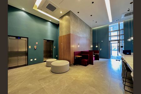 Studio para alugar com 25m², 1 quarto e sem vaga Studio para alugar com 25m², 1 quarto e sem vagaHall Social Bloco