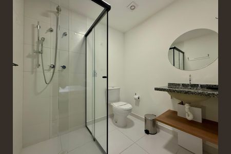 Studio para alugar com 25m², 1 quarto e sem vaga Studio para alugar com 25m², 1 quarto e sem vagaBanheiro